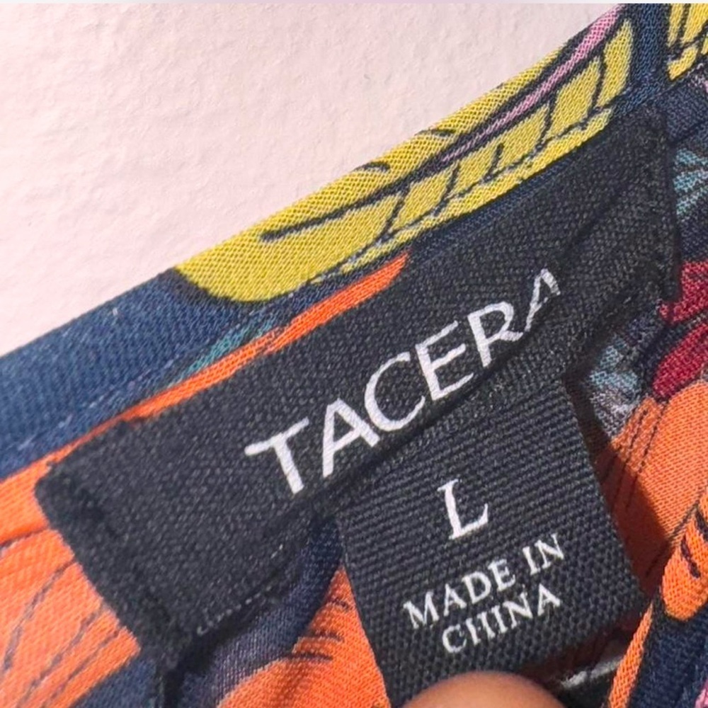 Tacera Floral Maxi Dress in Navy with Pink & Orange Blooms - Picture 2 of 7